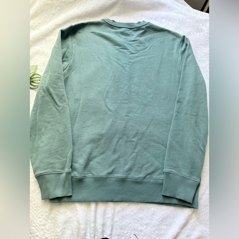 True Religion Green Crewneck Logo Sweatshirt Pullover Size M - Picture 3 of 14